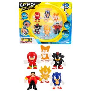 HEROES OF GOO JIT ZU Minis SONIC THE HEDGEHOG 6 Pack Collectable Stretchy Figure